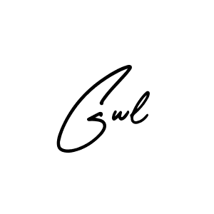 Make a beautiful signature design for name Gwl. With this signature (AmerikaSignatureDemo-Regular) style, you can create a handwritten signature for free. Gwl signature style 3 images and pictures png