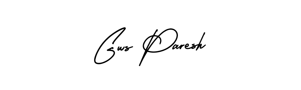 Make a short Gws Paresh signature style. Manage your documents anywhere anytime using AmerikaSignatureDemo-Regular. Create and add eSignatures, submit forms, share and send files easily. Gws Paresh signature style 3 images and pictures png