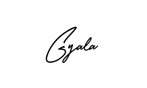 It looks lik you need a new signature style for name Gyala. Design unique handwritten (AmerikaSignatureDemo-Regular) signature with our free signature maker in just a few clicks. Gyala signature style 3 images and pictures png