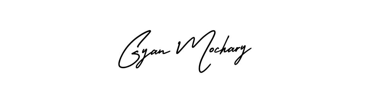 How to make Gyan Mochary signature? AmerikaSignatureDemo-Regular is a professional autograph style. Create handwritten signature for Gyan Mochary name. Gyan Mochary signature style 3 images and pictures png