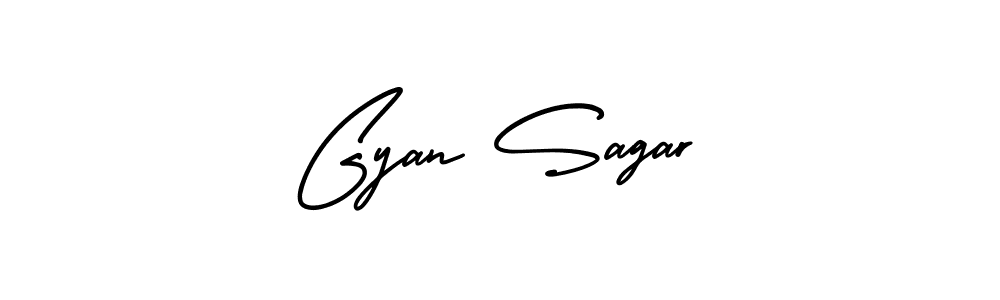 This is the best signature style for the Gyan Sagar name. Also you like these signature font (AmerikaSignatureDemo-Regular). Mix name signature. Gyan Sagar signature style 3 images and pictures png