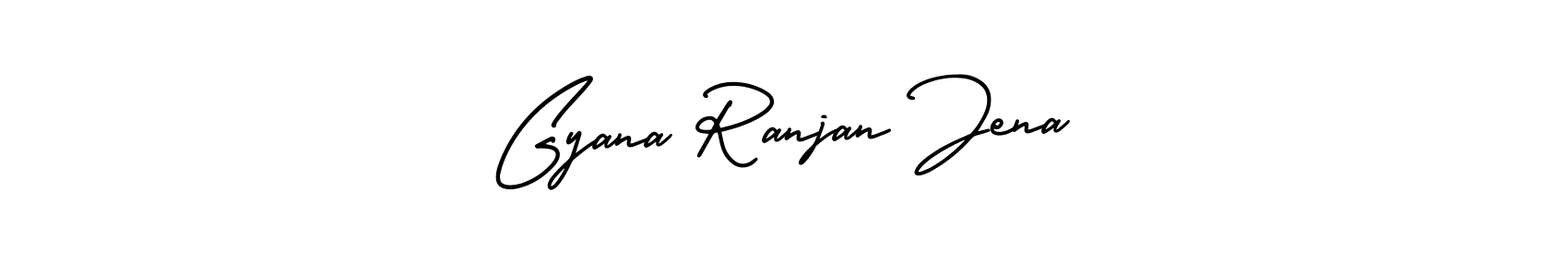 Gyana Ranjan Jena stylish signature style. Best Handwritten Sign (AmerikaSignatureDemo-Regular) for my name. Handwritten Signature Collection Ideas for my name Gyana Ranjan Jena. Gyana Ranjan Jena signature style 3 images and pictures png