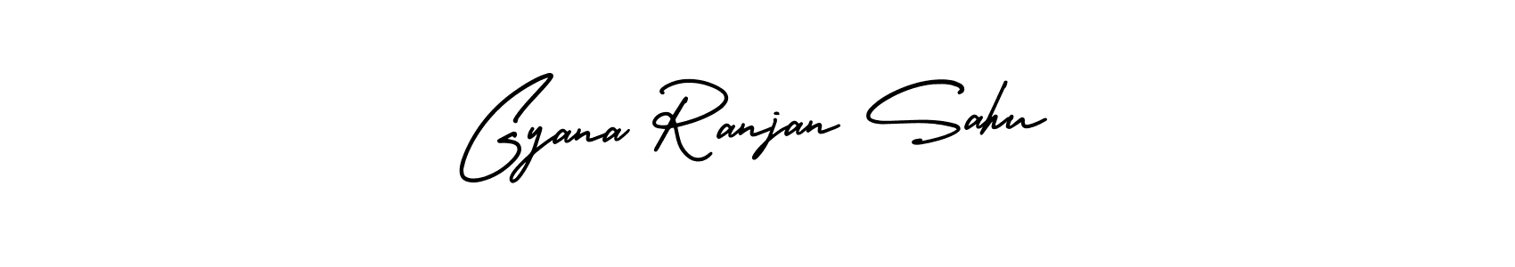 The best way (AmerikaSignatureDemo-Regular) to make a short signature is to pick only two or three words in your name. The name Gyana Ranjan Sahu include a total of six letters. For converting this name. Gyana Ranjan Sahu signature style 3 images and pictures png