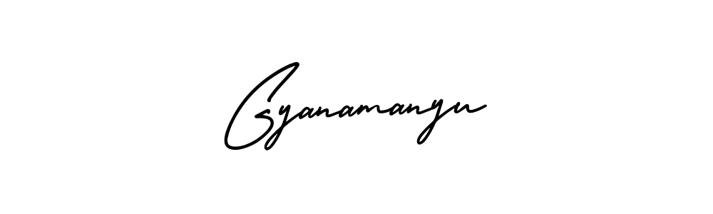 AmerikaSignatureDemo-Regular is a professional signature style that is perfect for those who want to add a touch of class to their signature. It is also a great choice for those who want to make their signature more unique. Get Gyanamanyu name to fancy signature for free. Gyanamanyu signature style 3 images and pictures png