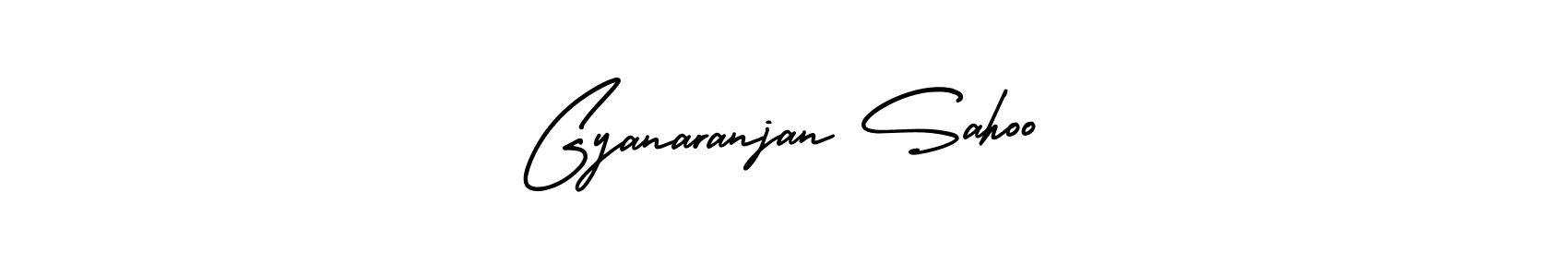 Make a short Gyanaranjan Sahoo signature style. Manage your documents anywhere anytime using AmerikaSignatureDemo-Regular. Create and add eSignatures, submit forms, share and send files easily. Gyanaranjan Sahoo signature style 3 images and pictures png