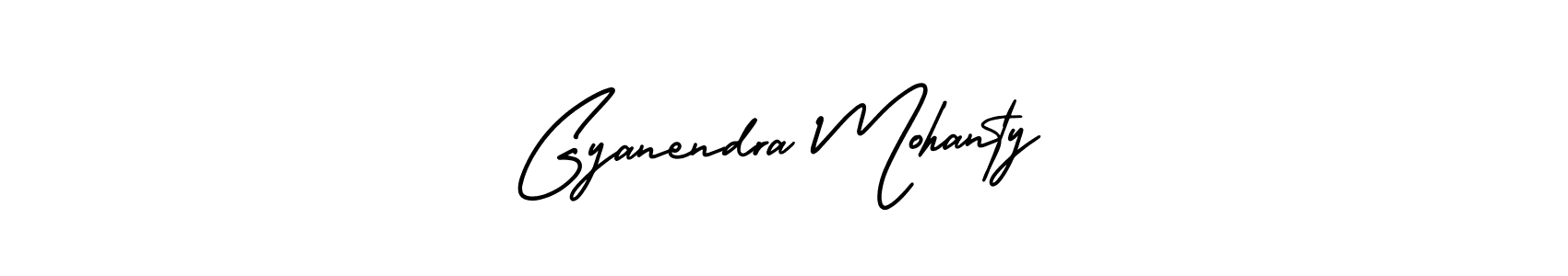 Gyanendra Mohanty stylish signature style. Best Handwritten Sign (AmerikaSignatureDemo-Regular) for my name. Handwritten Signature Collection Ideas for my name Gyanendra Mohanty. Gyanendra Mohanty signature style 3 images and pictures png