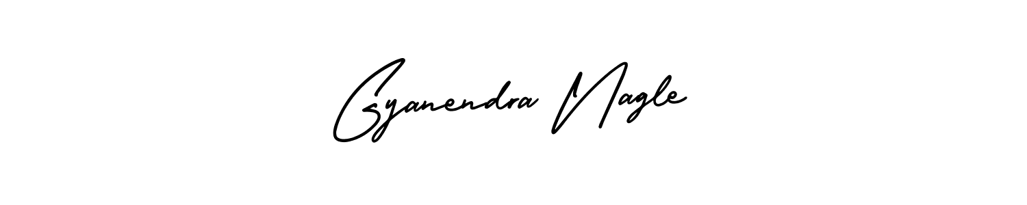 Design your own signature with our free online signature maker. With this signature software, you can create a handwritten (AmerikaSignatureDemo-Regular) signature for name Gyanendra Nagle. Gyanendra Nagle signature style 3 images and pictures png