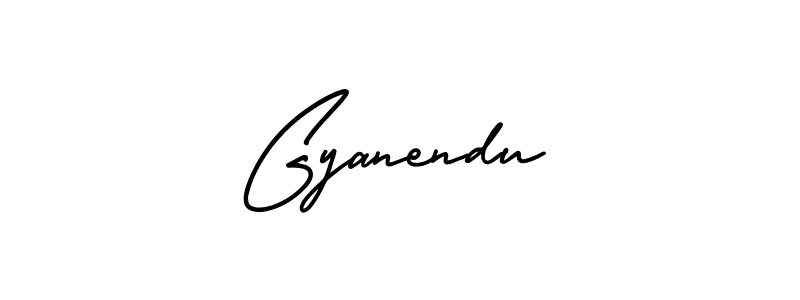 How to make Gyanendu name signature. Use AmerikaSignatureDemo-Regular style for creating short signs online. This is the latest handwritten sign. Gyanendu signature style 3 images and pictures png