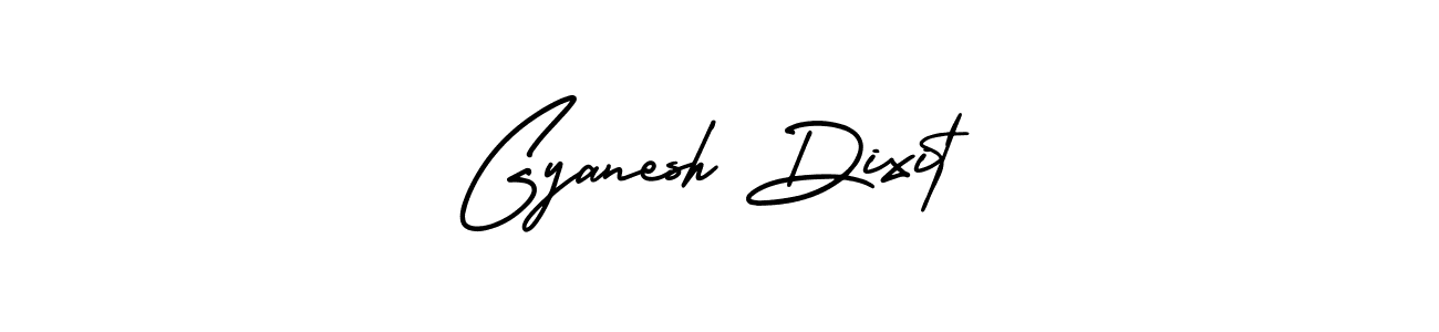 Make a beautiful signature design for name Gyanesh Dixit. With this signature (AmerikaSignatureDemo-Regular) style, you can create a handwritten signature for free. Gyanesh Dixit signature style 3 images and pictures png