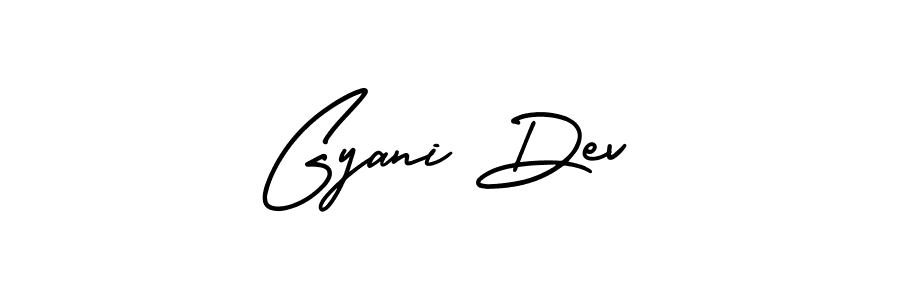 Use a signature maker to create a handwritten signature online. With this signature software, you can design (AmerikaSignatureDemo-Regular) your own signature for name Gyani Dev. Gyani Dev signature style 3 images and pictures png