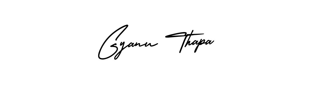 This is the best signature style for the Gyanu Thapa name. Also you like these signature font (AmerikaSignatureDemo-Regular). Mix name signature. Gyanu Thapa signature style 3 images and pictures png