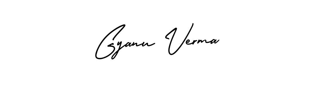 Gyanu Verma stylish signature style. Best Handwritten Sign (AmerikaSignatureDemo-Regular) for my name. Handwritten Signature Collection Ideas for my name Gyanu Verma. Gyanu Verma signature style 3 images and pictures png