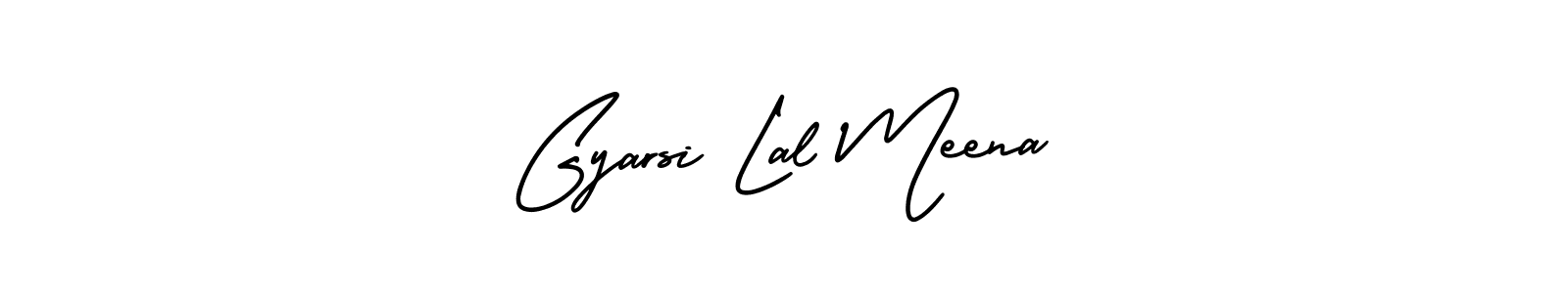 Similarly AmerikaSignatureDemo-Regular is the best handwritten signature design. Signature creator online .You can use it as an online autograph creator for name Gyarsi Lal Meena. Gyarsi Lal Meena signature style 3 images and pictures png