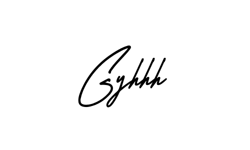 Design your own signature with our free online signature maker. With this signature software, you can create a handwritten (AmerikaSignatureDemo-Regular) signature for name Gyhhh. Gyhhh signature style 3 images and pictures png