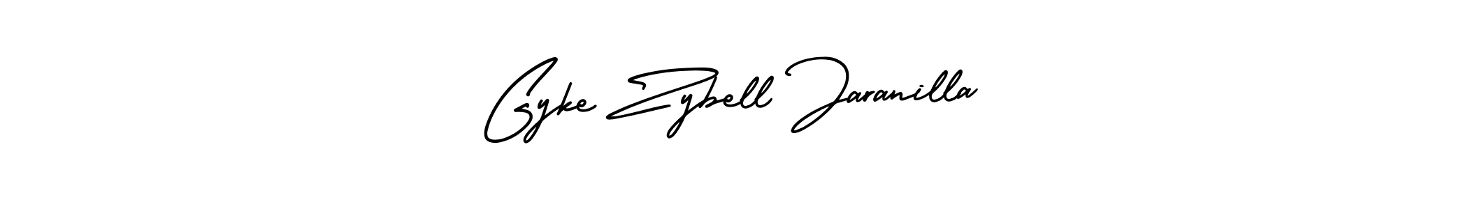 Create a beautiful signature design for name Gyke Zybell Jaranilla. With this signature (AmerikaSignatureDemo-Regular) fonts, you can make a handwritten signature for free. Gyke Zybell Jaranilla signature style 3 images and pictures png