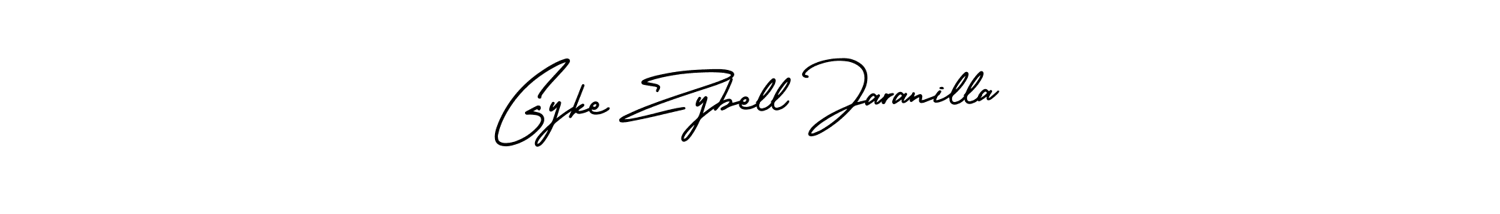 How to make Gyke Zybell Jaranilla name signature. Use AmerikaSignatureDemo-Regular style for creating short signs online. This is the latest handwritten sign. Gyke Zybell Jaranilla signature style 3 images and pictures png