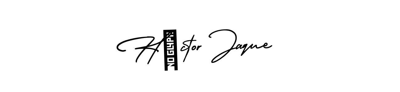 Use a signature maker to create a handwritten signature online. With this signature software, you can design (AmerikaSignatureDemo-Regular) your own signature for name Héctor Jaque. Héctor Jaque signature style 3 images and pictures png