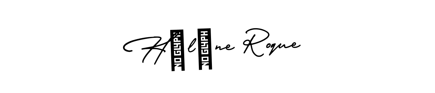 Use a signature maker to create a handwritten signature online. With this signature software, you can design (AmerikaSignatureDemo-Regular) your own signature for name Hélène Roque. Hélène Roque signature style 3 images and pictures png