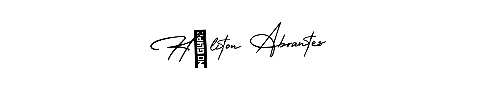 This is the best signature style for the Héliton Abrantes name. Also you like these signature font (AmerikaSignatureDemo-Regular). Mix name signature. Héliton Abrantes signature style 3 images and pictures png
