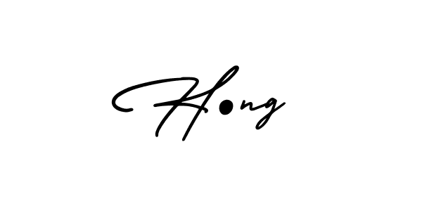 You should practise on your own different ways (AmerikaSignatureDemo-Regular) to write your name (H•ng) in signature. don't let someone else do it for you. H•ng signature style 3 images and pictures png