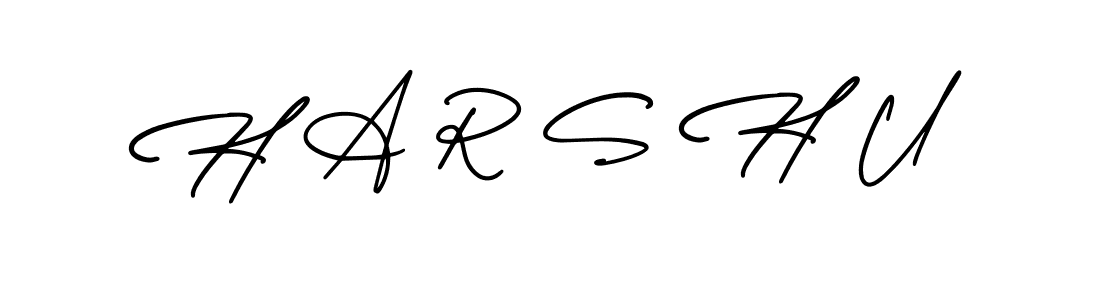 The best way (AmerikaSignatureDemo-Regular) to make a short signature is to pick only two or three words in your name. The name H A R S H U include a total of six letters. For converting this name. H A R S H U signature style 3 images and pictures png