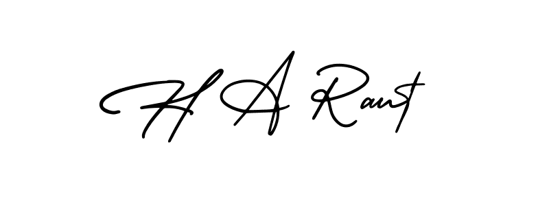 Best and Professional Signature Style for H A Raut. AmerikaSignatureDemo-Regular Best Signature Style Collection. H A Raut signature style 3 images and pictures png