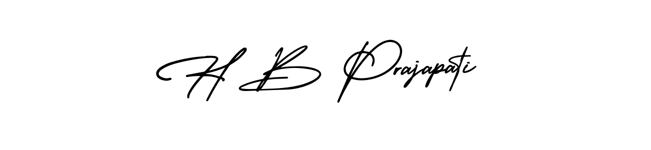 Similarly AmerikaSignatureDemo-Regular is the best handwritten signature design. Signature creator online .You can use it as an online autograph creator for name H B Prajapati. H B Prajapati signature style 3 images and pictures png