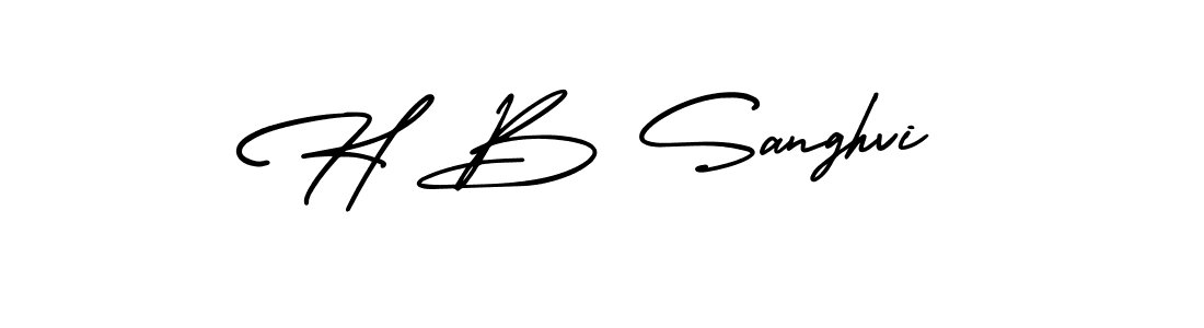 Also You can easily find your signature by using the search form. We will create H B Sanghvi name handwritten signature images for you free of cost using AmerikaSignatureDemo-Regular sign style. H B Sanghvi signature style 3 images and pictures png