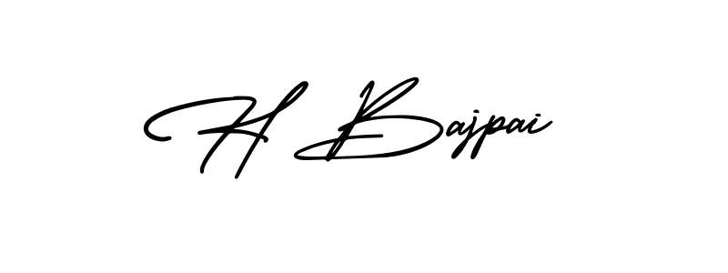 Also You can easily find your signature by using the search form. We will create H Bajpai name handwritten signature images for you free of cost using AmerikaSignatureDemo-Regular sign style. H Bajpai signature style 3 images and pictures png