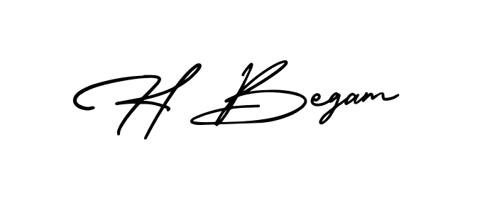 if you are searching for the best signature style for your name H Begam. so please give up your signature search. here we have designed multiple signature styles  using AmerikaSignatureDemo-Regular. H Begam signature style 3 images and pictures png