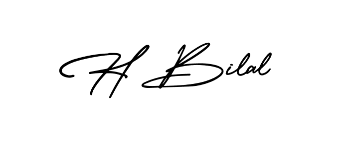 Also we have H Bilal name is the best signature style. Create professional handwritten signature collection using AmerikaSignatureDemo-Regular autograph style. H Bilal signature style 3 images and pictures png