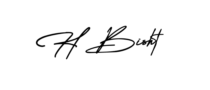 How to Draw H Bisht signature style? AmerikaSignatureDemo-Regular is a latest design signature styles for name H Bisht. H Bisht signature style 3 images and pictures png