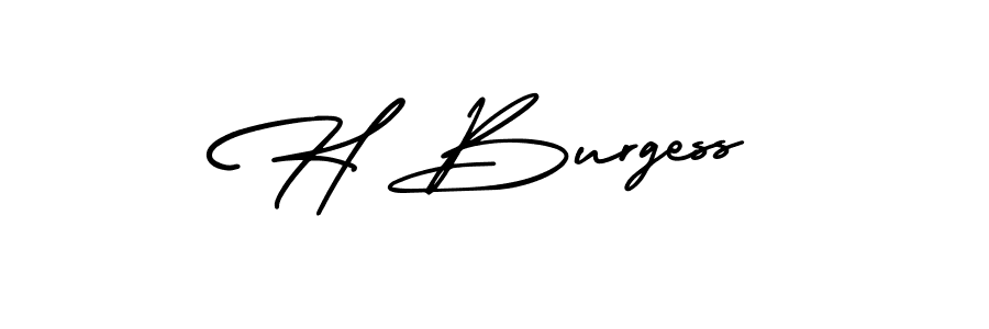 if you are searching for the best signature style for your name H Burgess. so please give up your signature search. here we have designed multiple signature styles  using AmerikaSignatureDemo-Regular. H Burgess signature style 3 images and pictures png