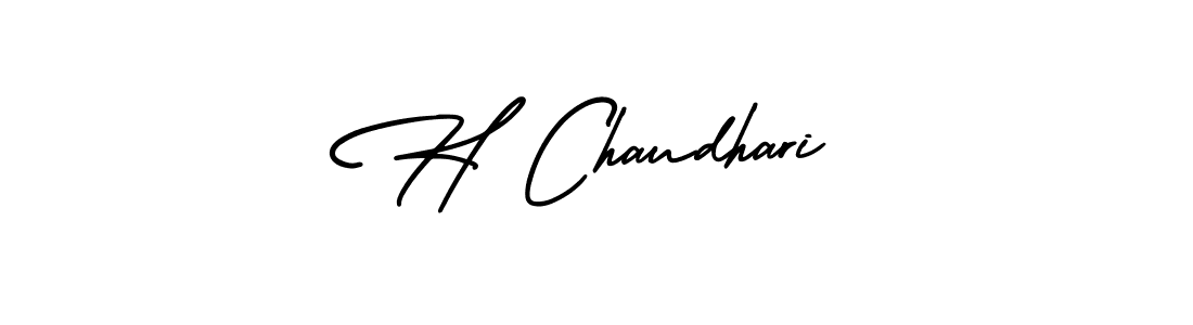 How to make H Chaudhari signature? AmerikaSignatureDemo-Regular is a professional autograph style. Create handwritten signature for H Chaudhari name. H Chaudhari signature style 3 images and pictures png