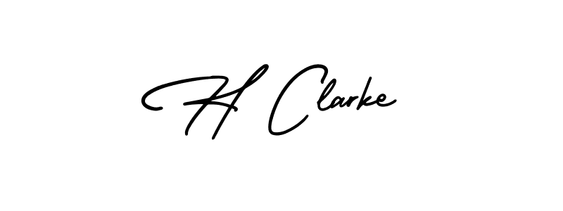 Also we have H Clarke name is the best signature style. Create professional handwritten signature collection using AmerikaSignatureDemo-Regular autograph style. H Clarke signature style 3 images and pictures png