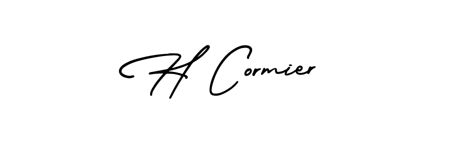 Use a signature maker to create a handwritten signature online. With this signature software, you can design (AmerikaSignatureDemo-Regular) your own signature for name H Cormier. H Cormier signature style 3 images and pictures png