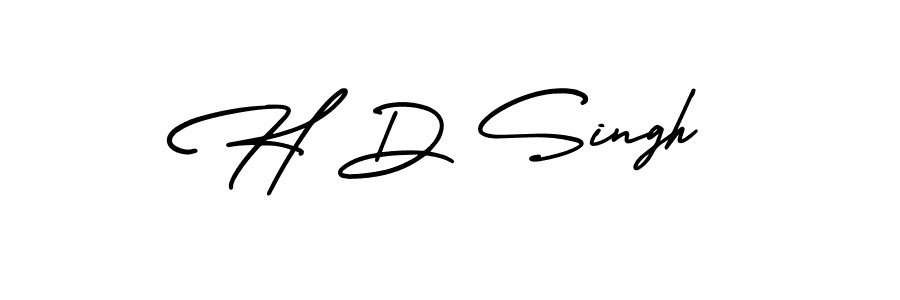 H D Singh stylish signature style. Best Handwritten Sign (AmerikaSignatureDemo-Regular) for my name. Handwritten Signature Collection Ideas for my name H D Singh. H D Singh signature style 3 images and pictures png