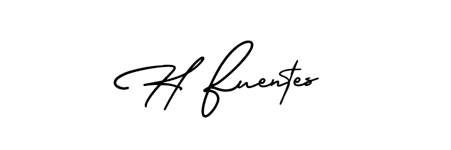 AmerikaSignatureDemo-Regular is a professional signature style that is perfect for those who want to add a touch of class to their signature. It is also a great choice for those who want to make their signature more unique. Get H Fuentes name to fancy signature for free. H Fuentes signature style 3 images and pictures png