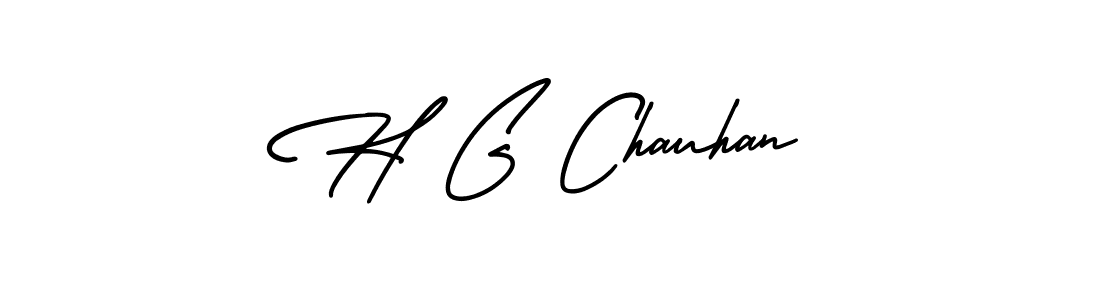 The best way (AmerikaSignatureDemo-Regular) to make a short signature is to pick only two or three words in your name. The name H G Chauhan include a total of six letters. For converting this name. H G Chauhan signature style 3 images and pictures png