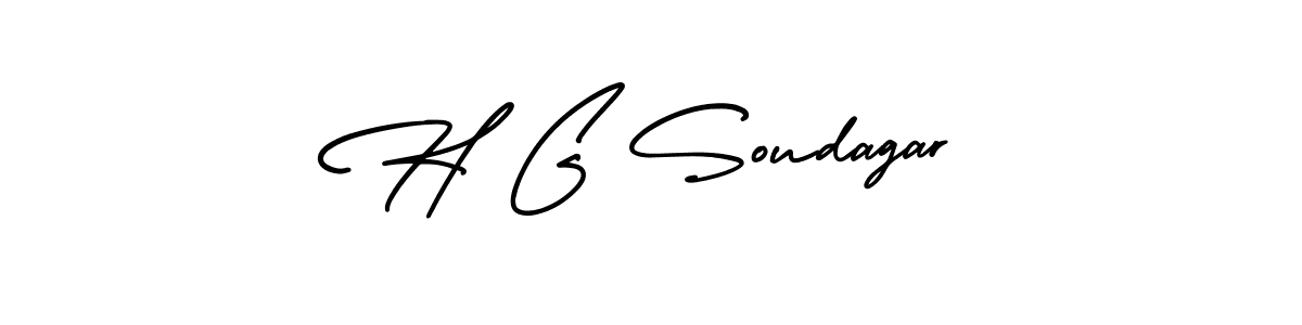 Also You can easily find your signature by using the search form. We will create H G Soudagar name handwritten signature images for you free of cost using AmerikaSignatureDemo-Regular sign style. H G Soudagar signature style 3 images and pictures png