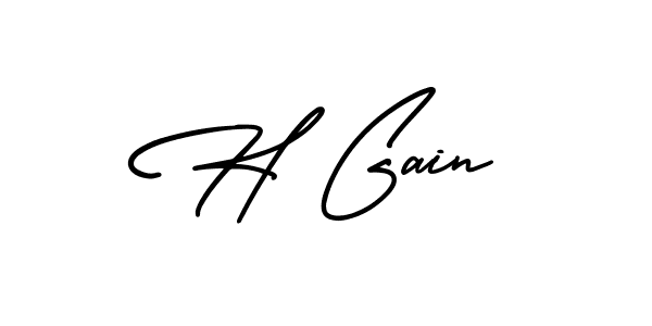 Similarly AmerikaSignatureDemo-Regular is the best handwritten signature design. Signature creator online .You can use it as an online autograph creator for name H Gain. H Gain signature style 3 images and pictures png
