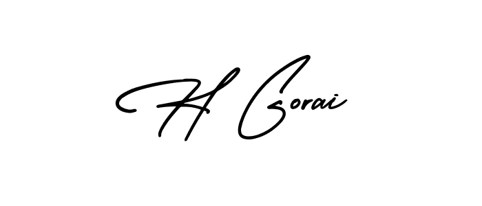 Also we have H Gorai name is the best signature style. Create professional handwritten signature collection using AmerikaSignatureDemo-Regular autograph style. H Gorai signature style 3 images and pictures png
