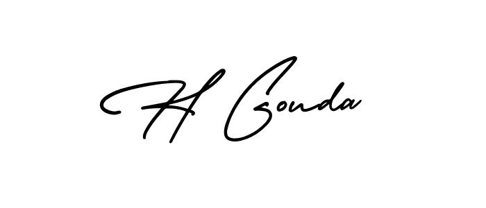 Check out images of Autograph of H Gouda name. Actor H Gouda Signature Style. AmerikaSignatureDemo-Regular is a professional sign style online. H Gouda signature style 3 images and pictures png