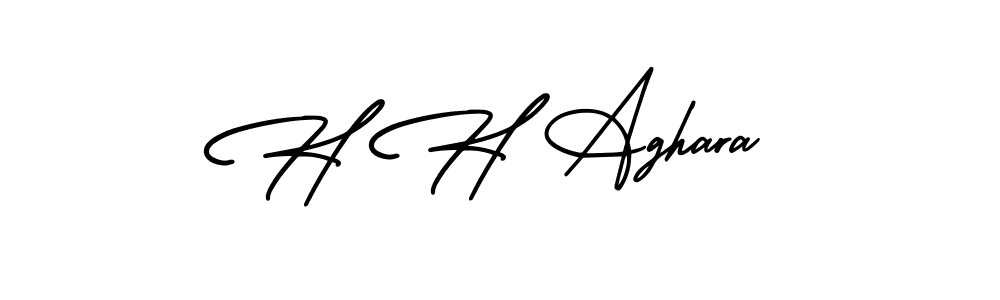 Similarly AmerikaSignatureDemo-Regular is the best handwritten signature design. Signature creator online .You can use it as an online autograph creator for name H H Aghara. H H Aghara signature style 3 images and pictures png