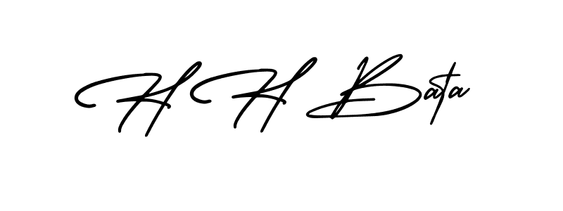 You can use this online signature creator to create a handwritten signature for the name H H Bata. This is the best online autograph maker. H H Bata signature style 3 images and pictures png