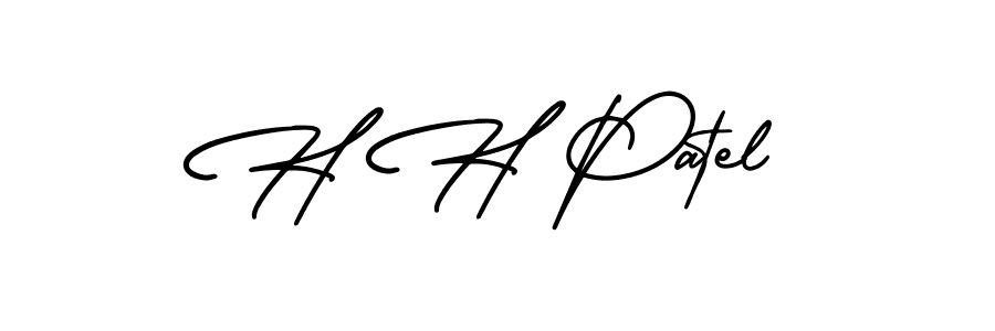 How to make H H Patel signature? AmerikaSignatureDemo-Regular is a professional autograph style. Create handwritten signature for H H Patel name. H H Patel signature style 3 images and pictures png