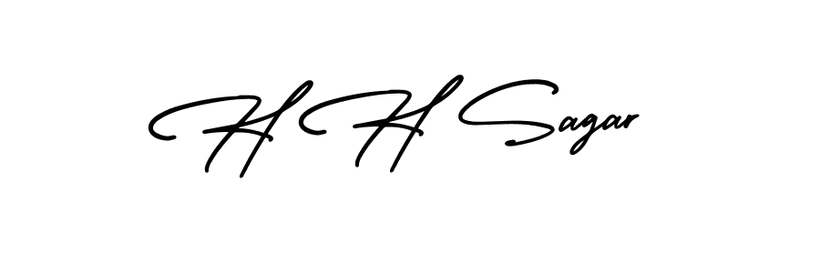 AmerikaSignatureDemo-Regular is a professional signature style that is perfect for those who want to add a touch of class to their signature. It is also a great choice for those who want to make their signature more unique. Get H H Sagar name to fancy signature for free. H H Sagar signature style 3 images and pictures png