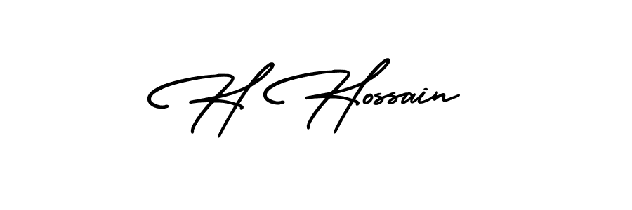 Best and Professional Signature Style for H Hossain. AmerikaSignatureDemo-Regular Best Signature Style Collection. H Hossain signature style 3 images and pictures png