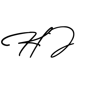 It looks lik you need a new signature style for name H J. Design unique handwritten (AmerikaSignatureDemo-Regular) signature with our free signature maker in just a few clicks. H J signature style 3 images and pictures png