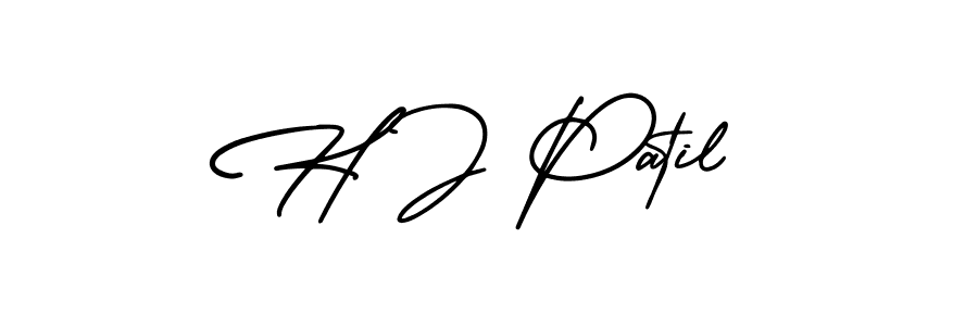 Also we have H J Patil name is the best signature style. Create professional handwritten signature collection using AmerikaSignatureDemo-Regular autograph style. H J Patil signature style 3 images and pictures png